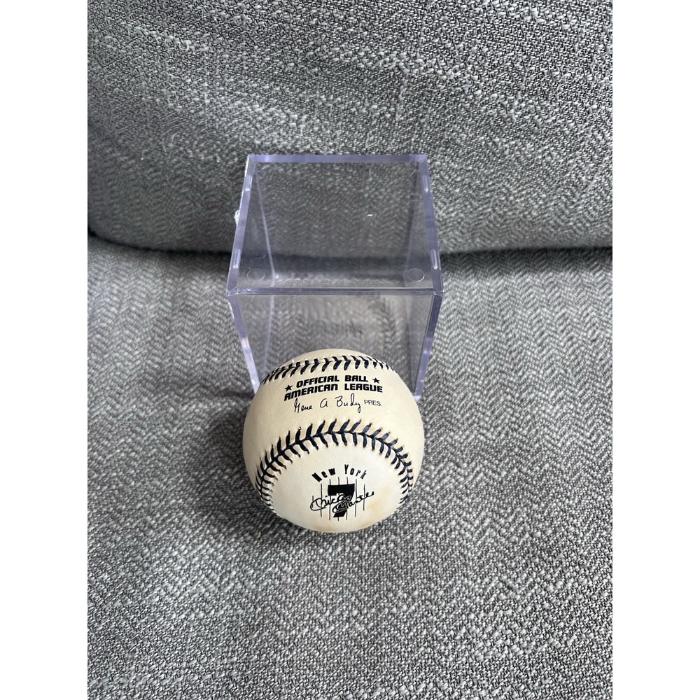 MICKEY MANTLE BASEBALL OFFICIAL AMERICAN LEAGUE RAWLINGS MANTLE #7 BASEBALL CASE